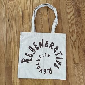 Christy Dawn Regenerative Revolution Canvas Tote Bag Reusable Cream and Brown